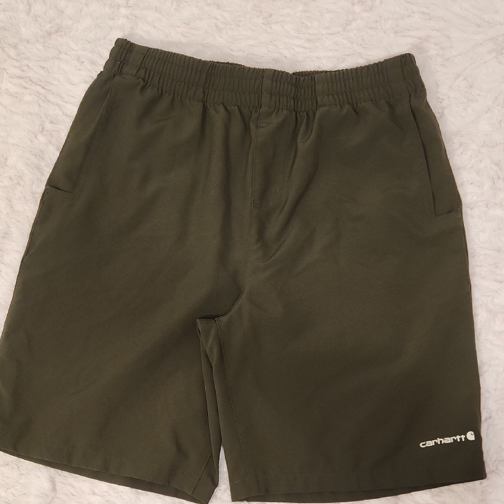 Carhartt Men's Dark Green Athletic Shorts